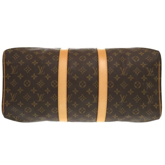 LOUIS VUITTON Brown Monogram Keepall 45 Boston Bag - Picture 4 of 11